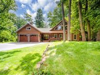 UNIQUE, CUSTOM-BUILT APPALACHIAN LOG CABIN ON SINGER LAKE